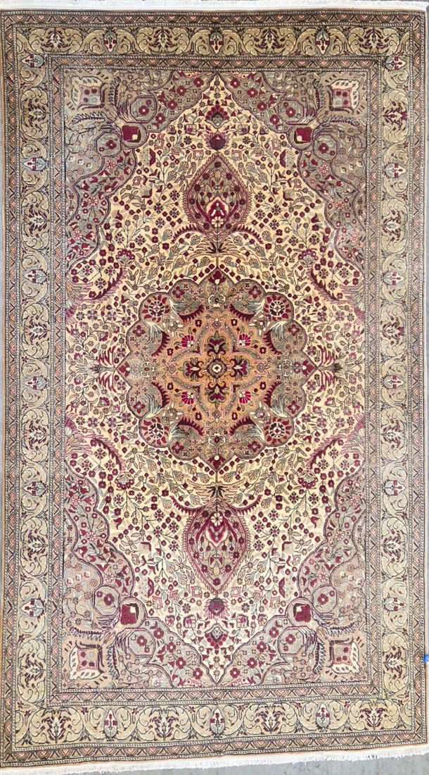 Cappadocia-M Area Rug, 6'-5" X 9'-8": Size: 6'-5" X 9'-8" Country of Origin: TUR Color: CRE Border: SAG Advertised Retail Price: $ 5500 Tag No. 10083