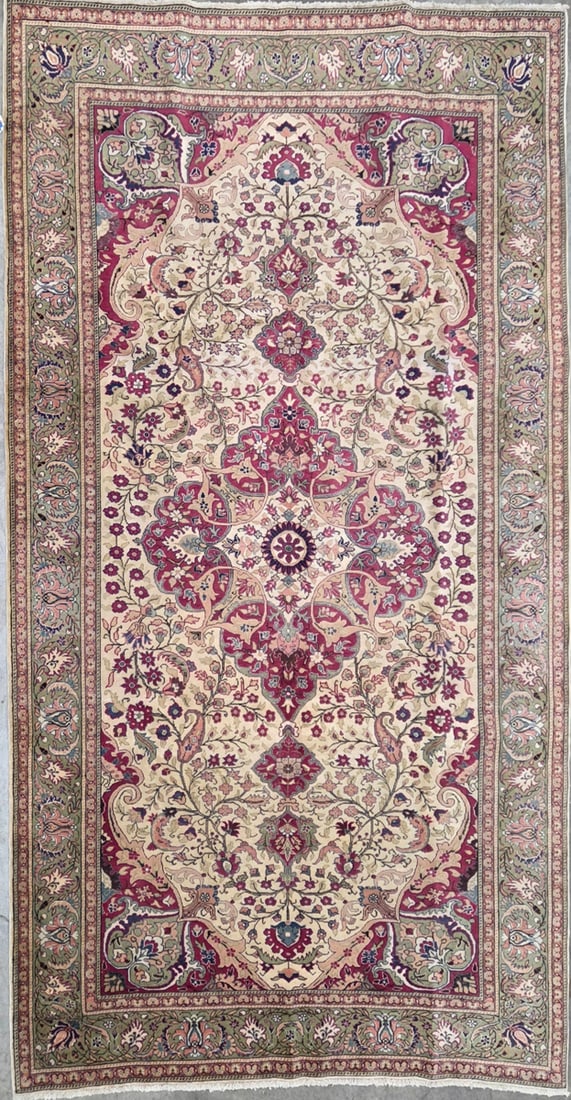 Cappadocia-M Area Rug, 6'-5" X 9'-7": Size: 6'-5" X 9'-7" Country of Origin: TUR Color: CRE Border: SAG Advertised Retail Price: $ 5500 Tag No. 10156