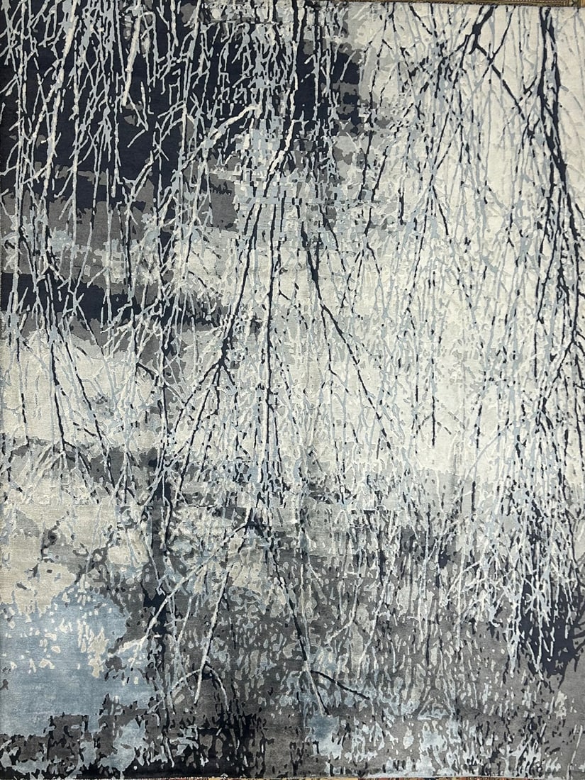 Modern- Area Rug, 7'-11" X 9'-11": Size: 7'-11" X 9'-11" Country of Origin: IND Advertised Retail Price: $ 12500 Tag No. 14872