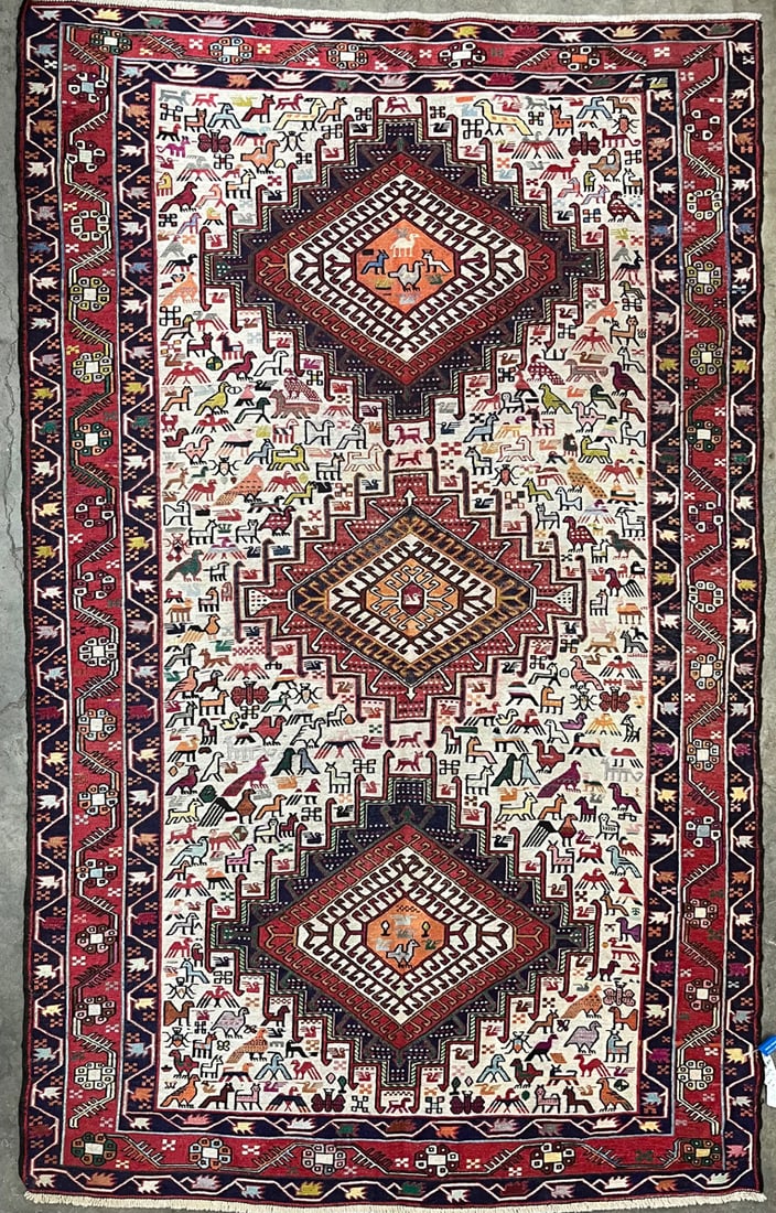 Soumaksilk-S Area Rug, 4'-2" X 6'-8" (1 of 4)