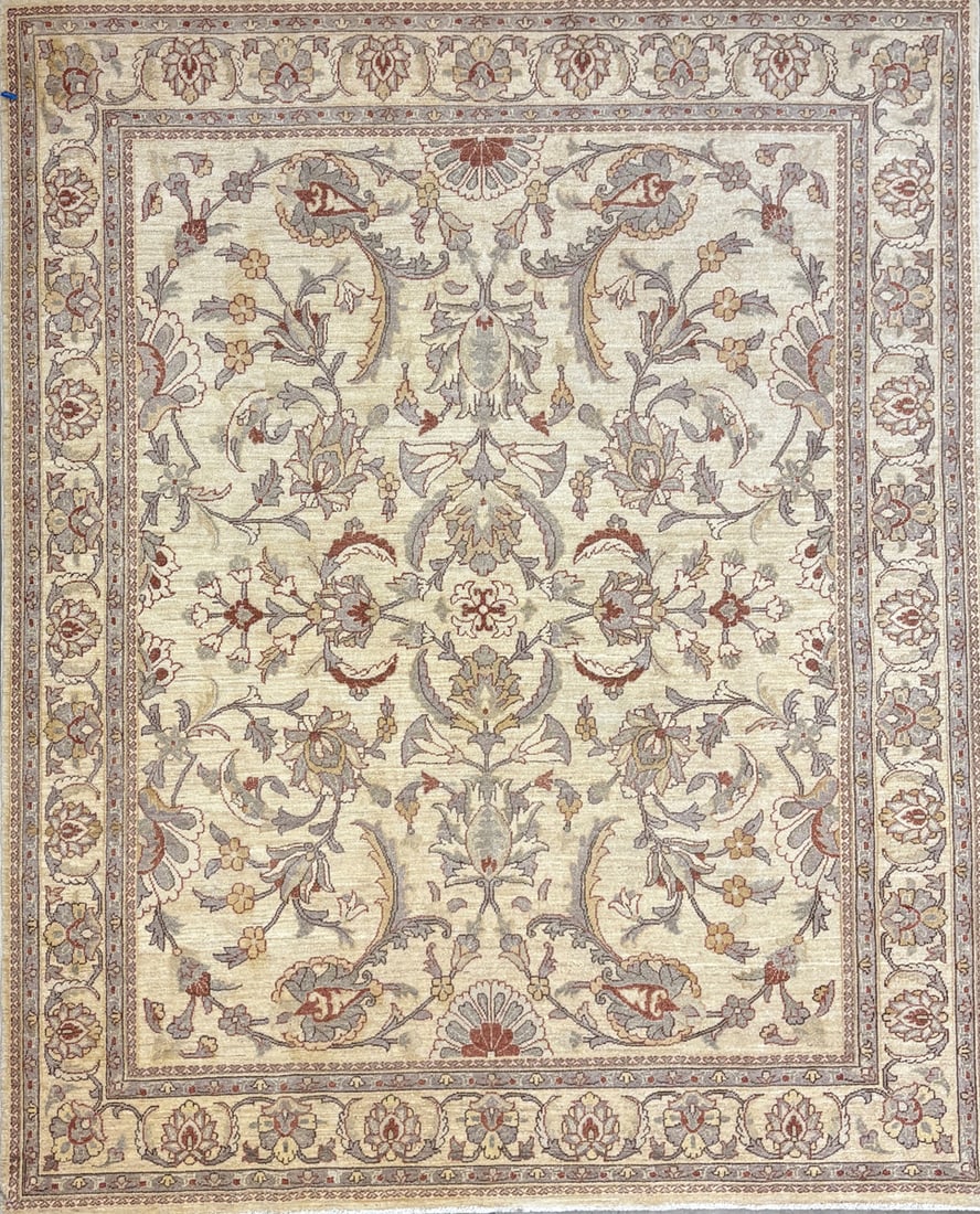 Ushak- Area Rug, 8'-0" X 9'-11": Size: 8'-0" X 9'-11" Country of Origin: TRK Advertised Retail Price: $ 5960 Tag No. 14126