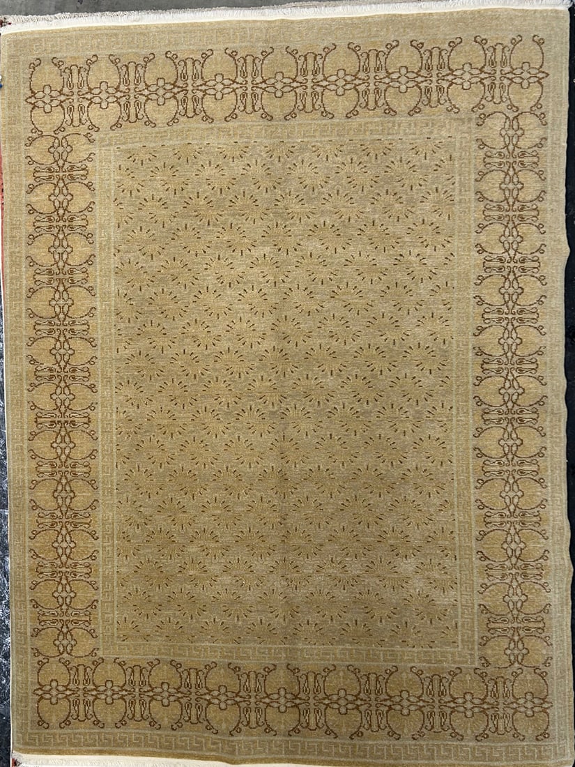 Ushak-Floral Area Rug, 6'-9" X 9'-0" (1 of 4)