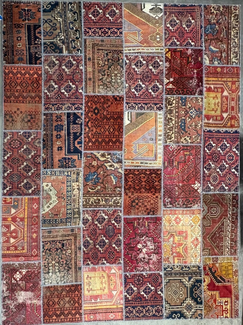 Patchwork-Pa Area Rug, 9'-9" X 13'-1" (1 of 4)
