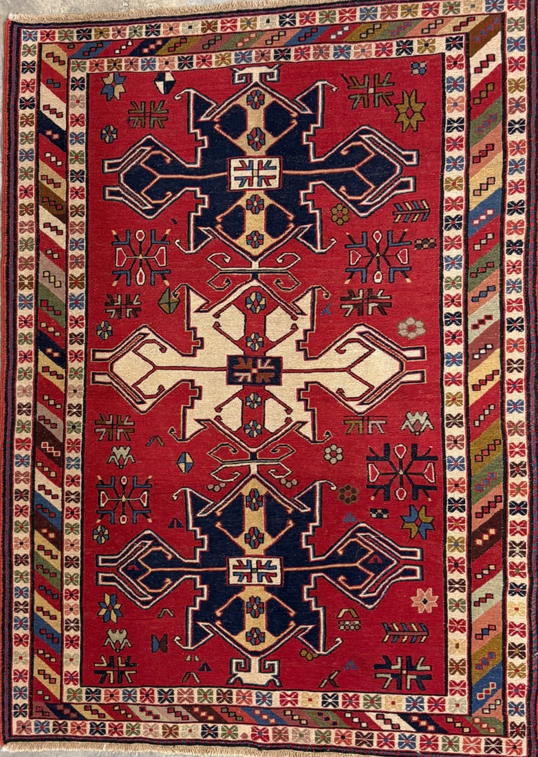 Shahsavan-So Accent Rug, 3'-5" X 5'-2" (1 of 4)