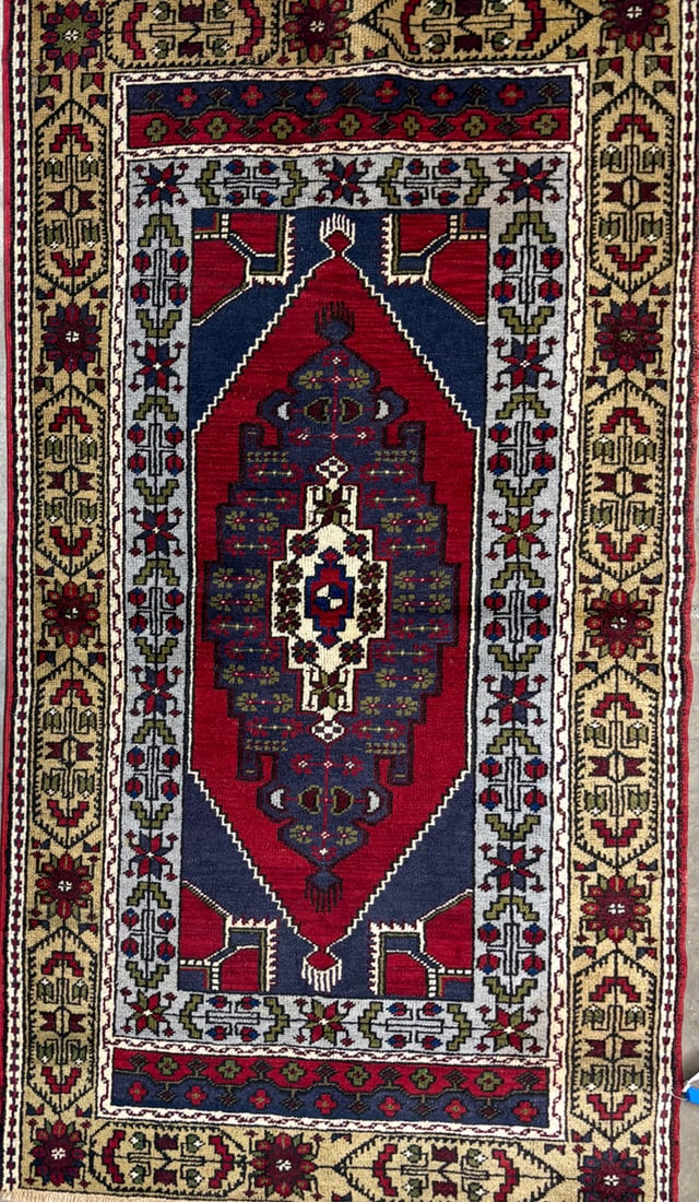 Tashpinar - Medallion Runner, 3'-2" X 6'-3" (1 of 4)
