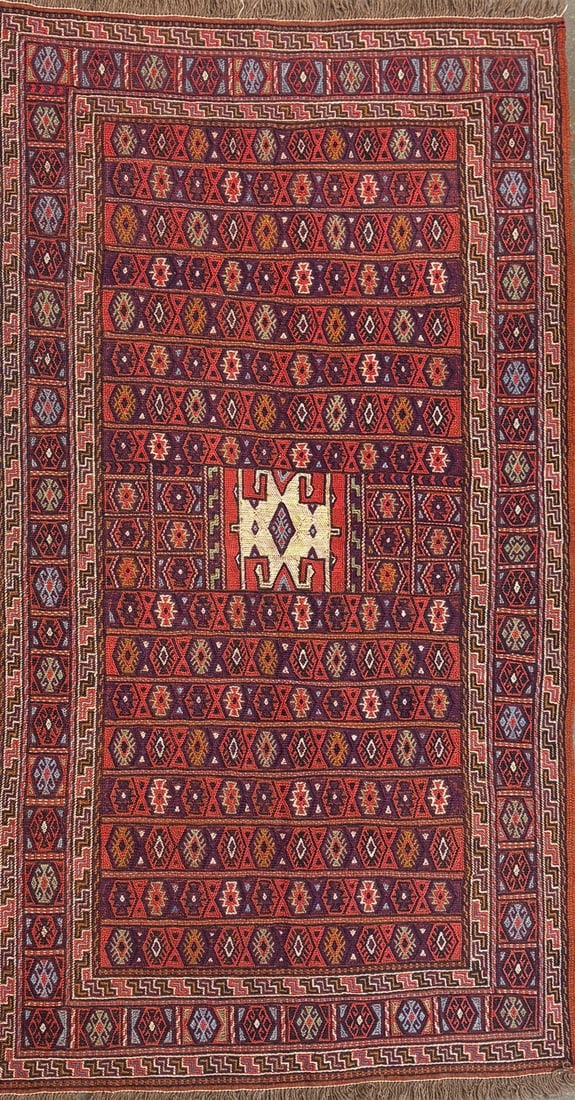 Kochan-Gabb Runner, 3'-8" X 6'-6": Size: 3'-8" X 6'-6" Country of Origin: TRK Color: BRS Border: MLT Advertised Retail Price: $ 950 Tag No. 11340