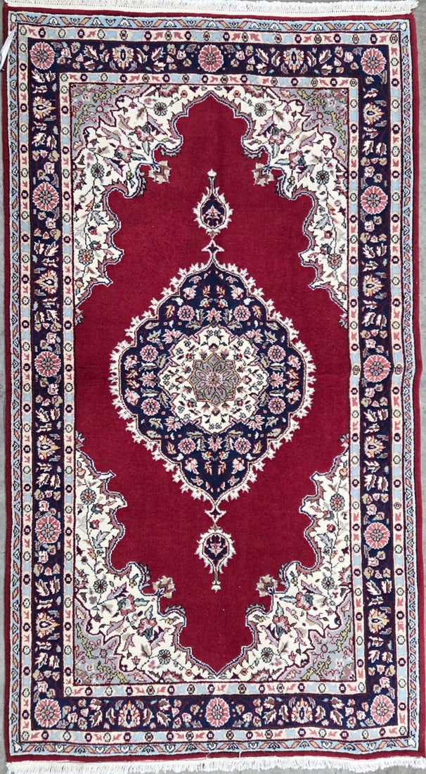 Ladik - Medallioni Accent Rug, 3'-7" X 5'-7": Size: 3'-7" X 5'-7" Country of Origin: TUR Color: BRN Border: DB Advertised Retail Price: $ 1450 Tag No. 10522