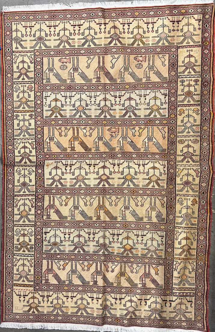 Shahsavan-So Area Rug, 4'-1" X 6'-5" (1 of 4)