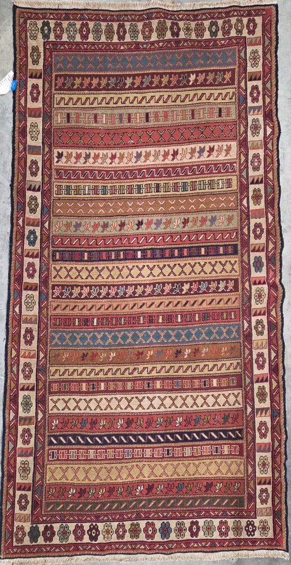 Rahra- Area Rug, 4'-0" X 6'-0": Size: 4'-0" X 6'-0" Country of Origin: TRK Advertised Retail Price: $ 1450 Tag No. 15274