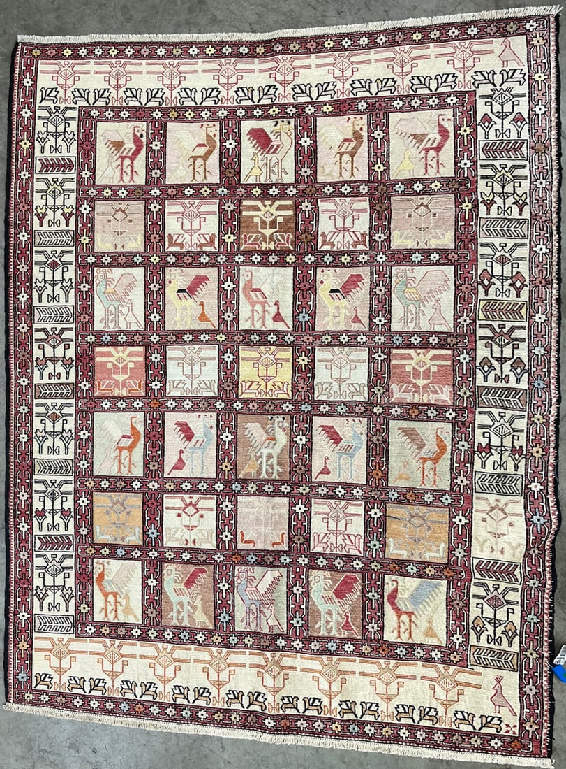 Soumaksilk-S Area Rug, 4'-2" X 5'-9" (1 of 4)