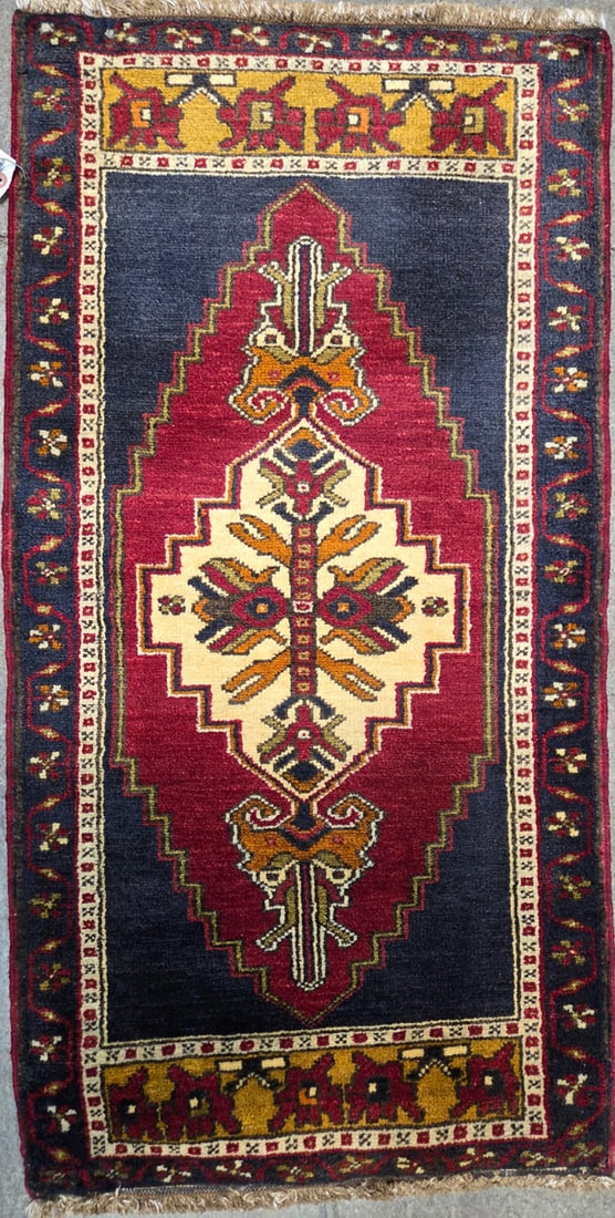 Konya-Yastik Accent Rug, 1'-10" X 3'-6" (1 of 4)