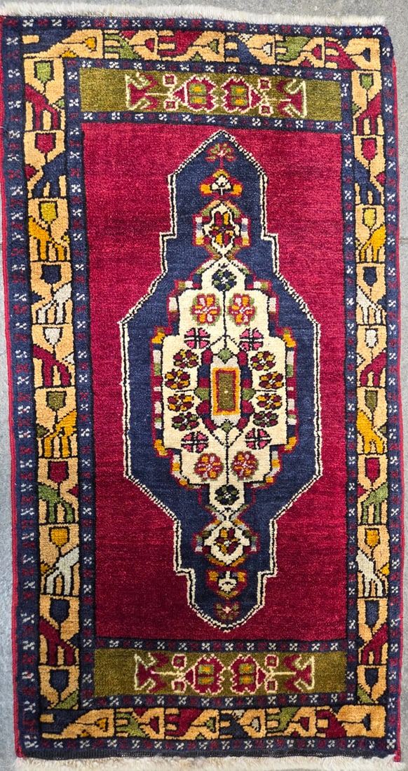 Konya-Yastik Accent Rug, 1'-9" X 3'-3" (1 of 4)