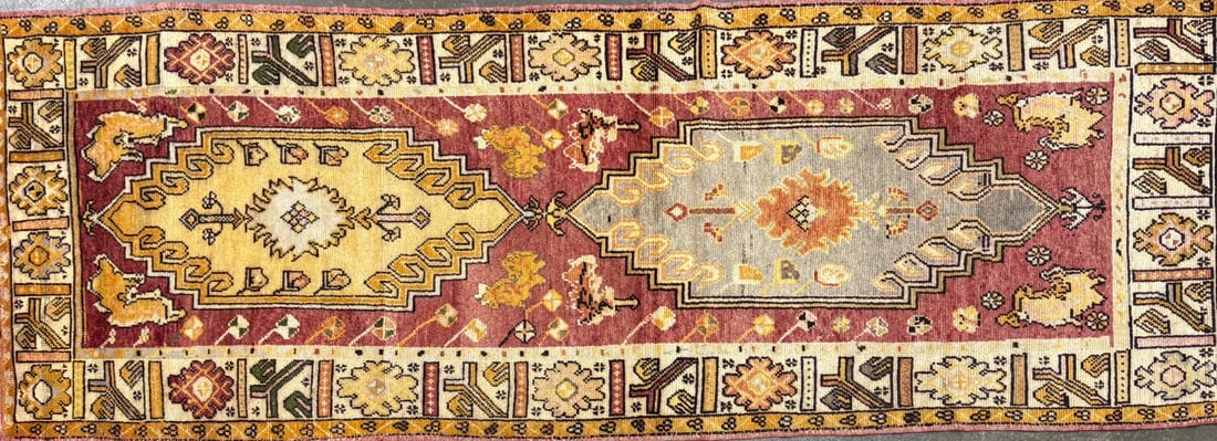 Ushak Runner, 3'-4" X 10'-4" (1 of 4)