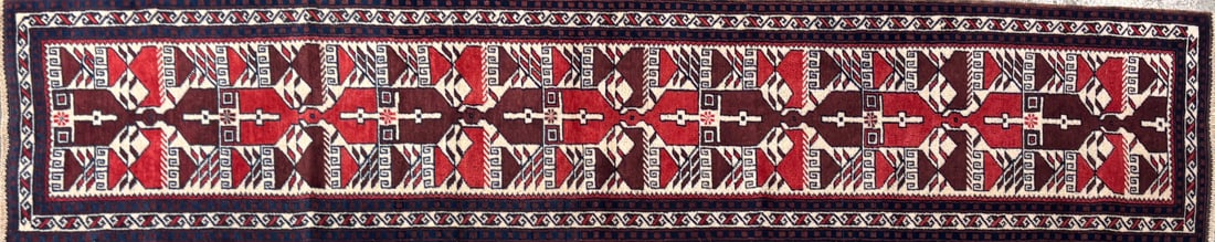 Yagcibedir-Ru Narrow Runner, 2'-0" X 9'-4": Size: 2'-0" X 9'-4" Country of Origin: TUR Advertised Retail Price: $ 1450 Tag No. 13771 Shipping available. 