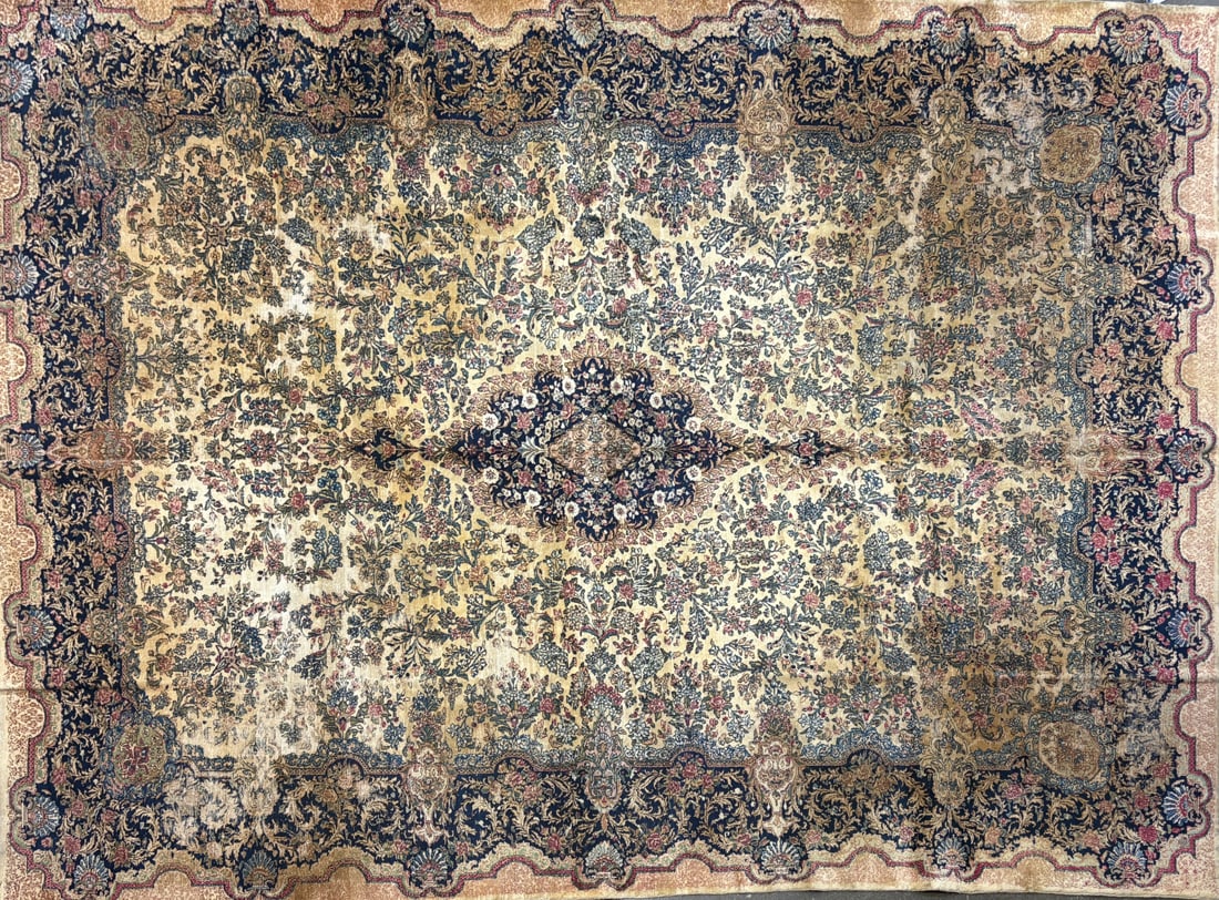 Kerman- Area Rug, 9'-10" X 13'-9": Size: 9'-10" X 13'-9" Country of Origin: IR Advertised Retail Price:, $ 3400 Tag No. 15204 Shipping available. 