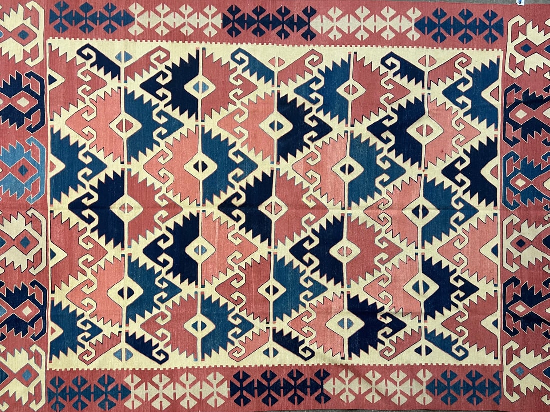 Konyakilim-K Area Rug, 8'-0" X 11'-1": Size: 8'-0" X 11'-1" Country of Origin: TUR Color: IVR Border: SND Advertised Retail Price: $ 3455 Tag No. 11995 Shipping available. 