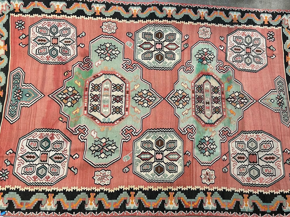 Gocmenkilim- Area Rug, 7'-4" X 10'-6": Size: 7'-4" X 10'-6" Country of Origin: TUR Advertised Retail Price: $ 2310 Tag No. 14847 Shipping available. 