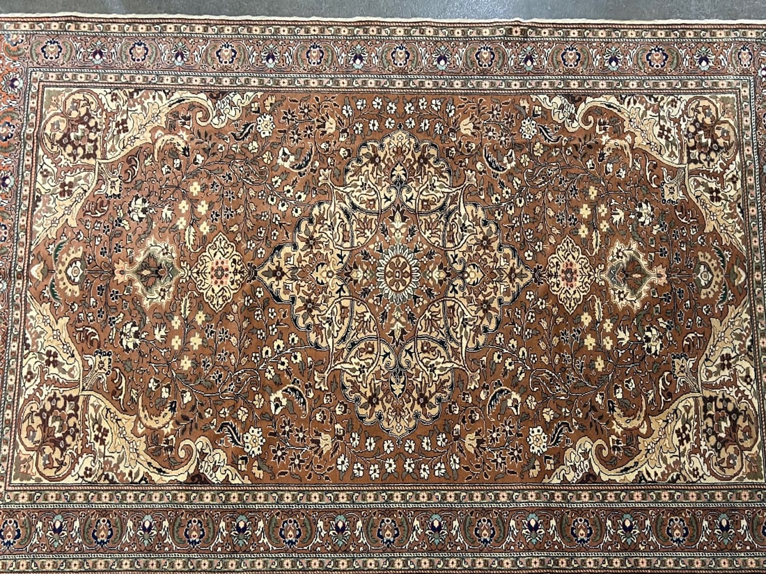 Cappadocia-M Area Rug, 6'-8" X 9'-9": Size: 6'-8" X 9'-9" Country of Origin: TUR Color: RUS Border: YEL Advertised Retail Price: $ 5500 Tag No. 10115 Shipping available. 
