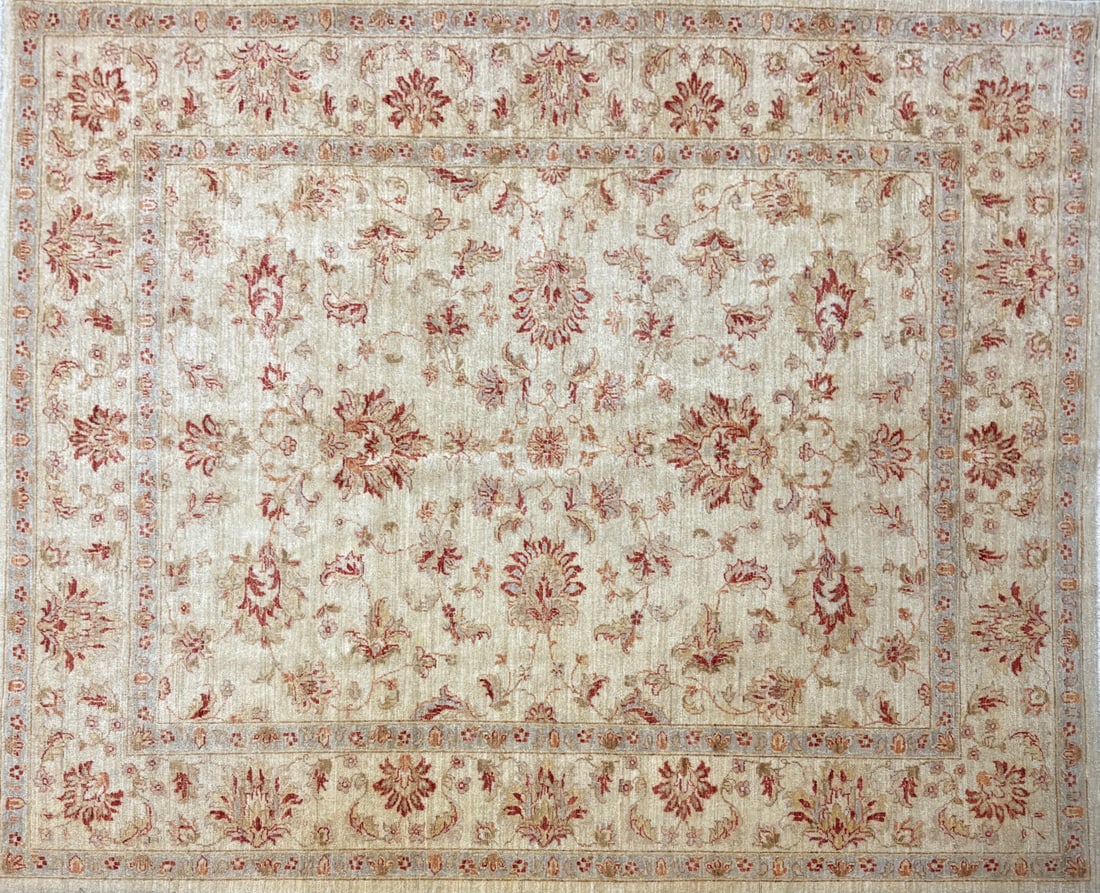 Ushak- Area Rug, 6'-8" X 8'-0": Size: 6'-8" X 8'-0" Country of Origin: TUR Advertised Retail Price: $ 4200 Tag No. 16601 Shipping available. 