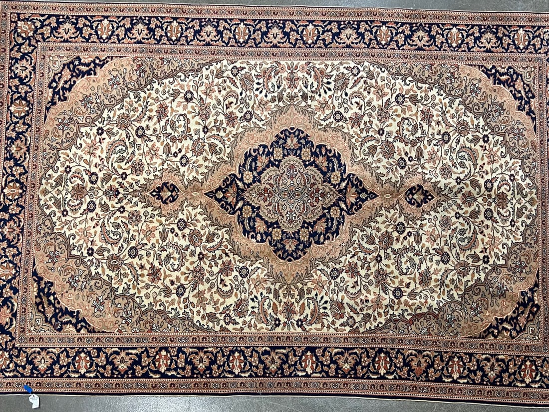 Cappadocia-M Area Rug, 6'-6" X 9'-7": Size: 6'-6" X 9'-7" Country of Origin: TUR Color: CRE Border: GLD Advertised Retail Price: $ 5500 Tag No. 10109 Shipping available. 