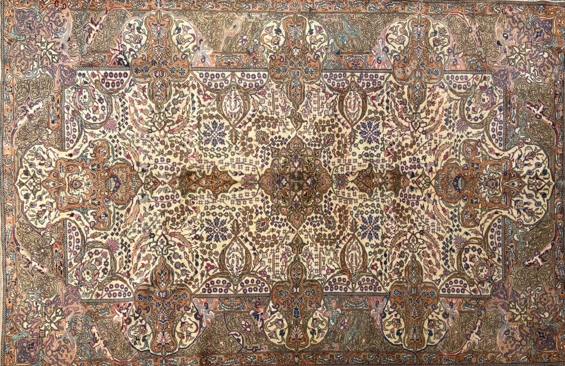 Cappadocia-M Area Rug, 6'-6" X 9'-11": Size: 6'-6" X 9'-11" Country of Origin: TUR Color: CRE Border: MLT Advertised Retail Price: $ 5500 Tag No. 10141 Shipping available. 