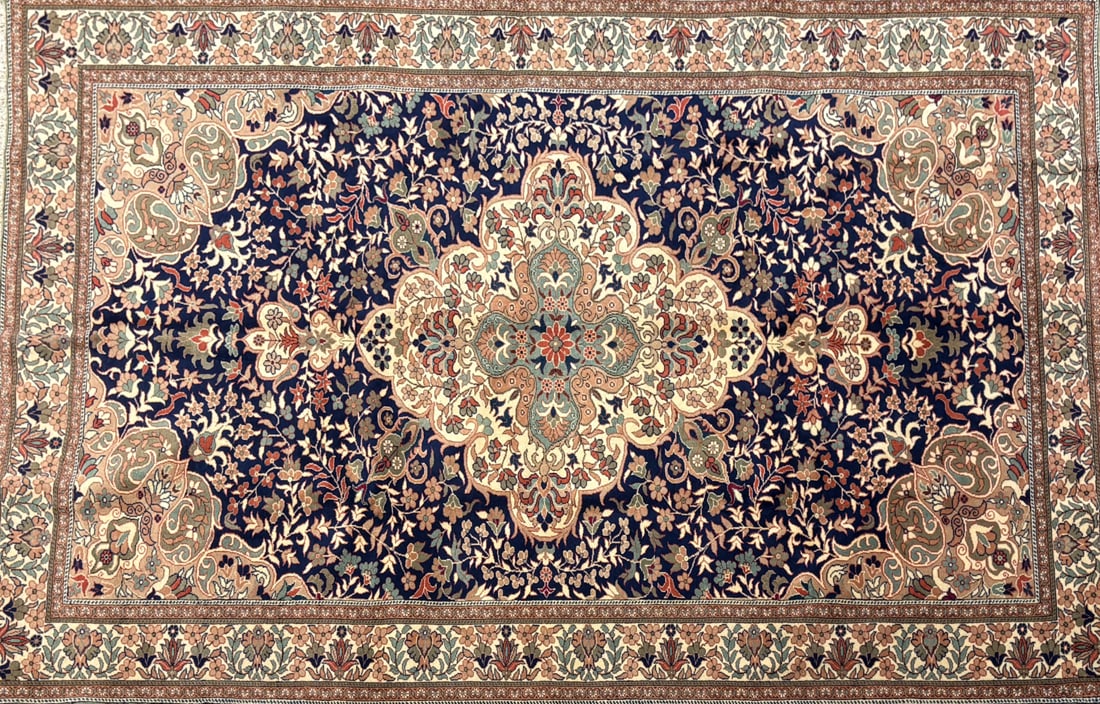 Cappadocia-M Area Rug, 6'-5" X 9'-5": Size: 6'-5" X 9'-5" Country of Origin: TUR Color: DB Border: MAR Advertised Retail Price: $ 5500 Tag No. 10185 Shipping available. 