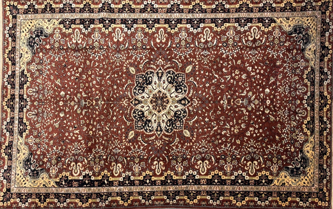 Cappadocia-M Area Rug, 6'-3" X 9'-7": Size: 6'-3" X 9'-7" Country of Origin: TUR Color: RUS Border: MLT Advertised Retail Price: $ 5500 Tag No. 10202 Shipping available. 