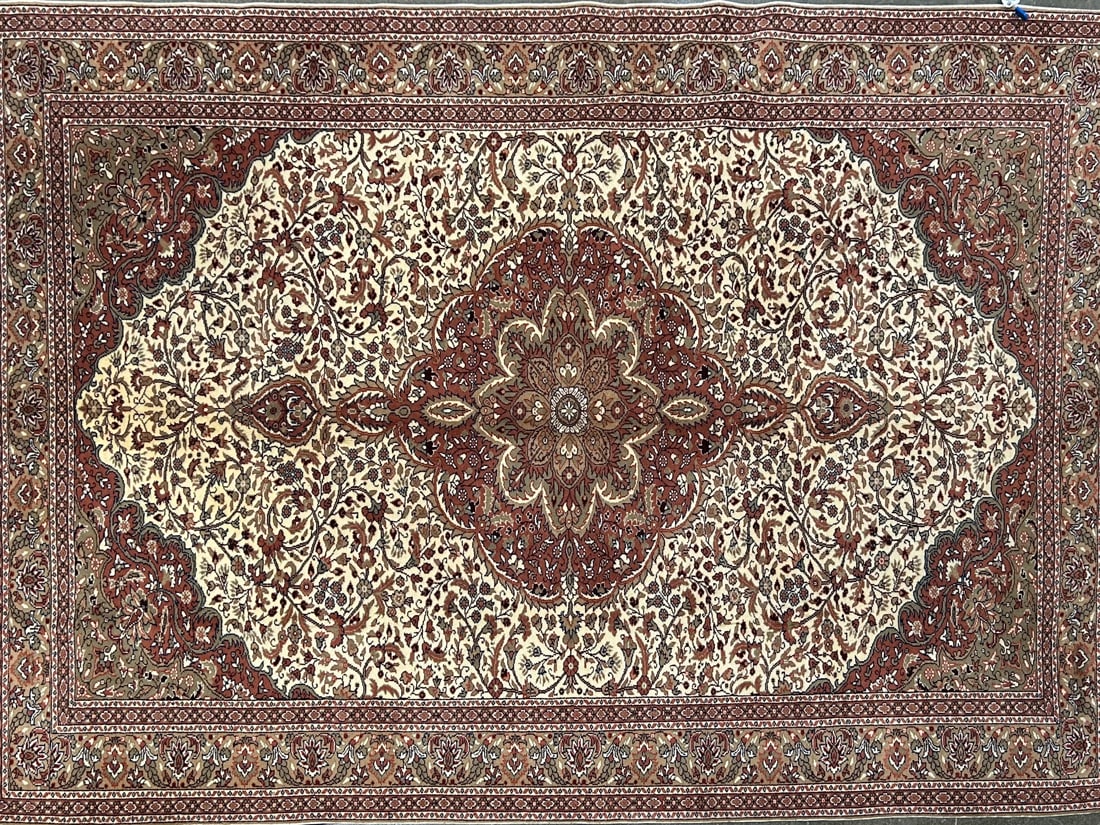 Cappadocia-M Area Rug, 6'-10" X 9'-7": Size: 6'-10" X 9'-7" Country of Origin: TUR Color: BGE Border: MLT Advertised Retail Price: $ 5500 Tag No. 10055 Shipping available. 