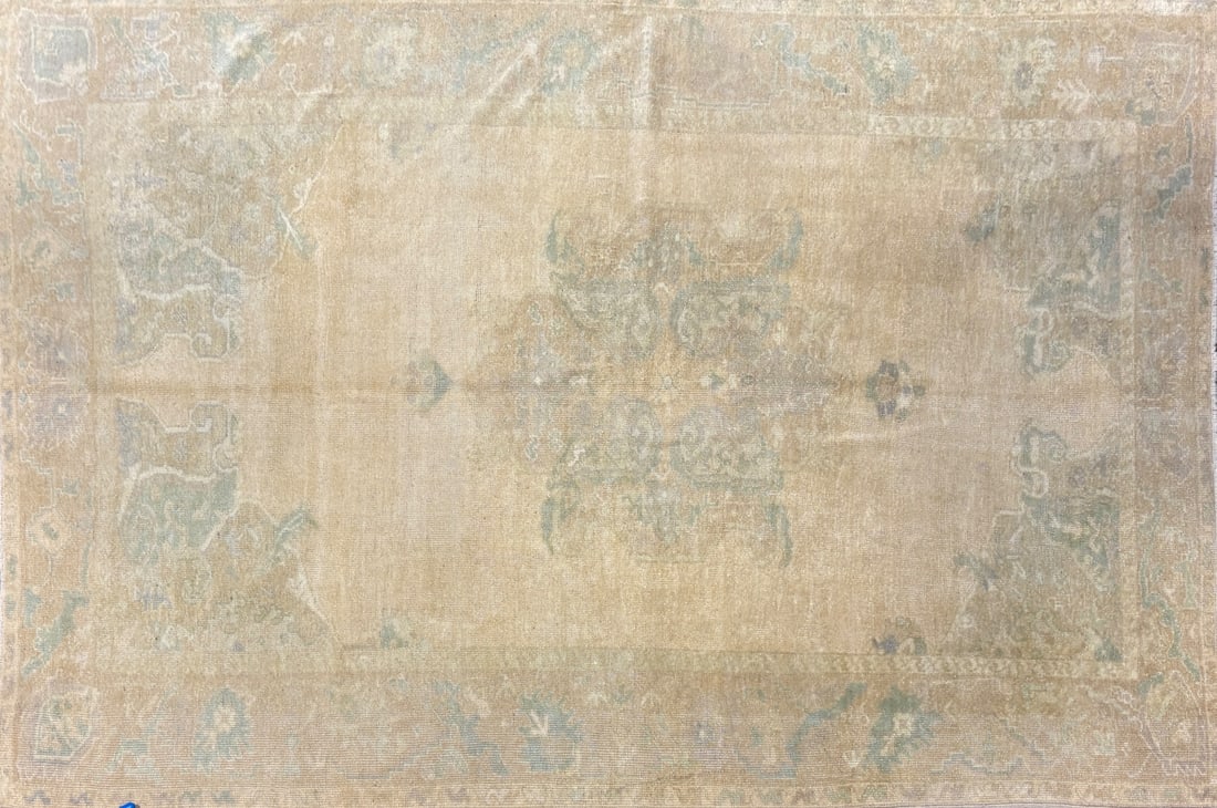 Konya - Medallion Area Rug, 5'-5" X 8'-2": Size: 5'-5" X 8'-2" Country of Origin: TUR Color: BGE Border: MLT Advertised Retail Price: $ 3475 Tag No. 11801 Shipping available. 