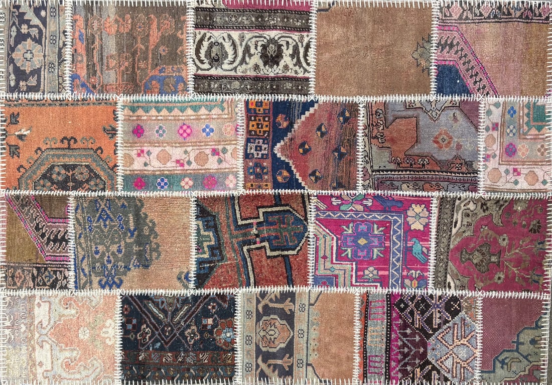 Patchwork-Pa Area Rug, 5'-3" X 7'-7": Size: 5'-3" X 7'-7" Country of Origin: TUR Color: MLT Border: Advertised Retail Price: $ 1750 Tag No. 10960 Shipping available.