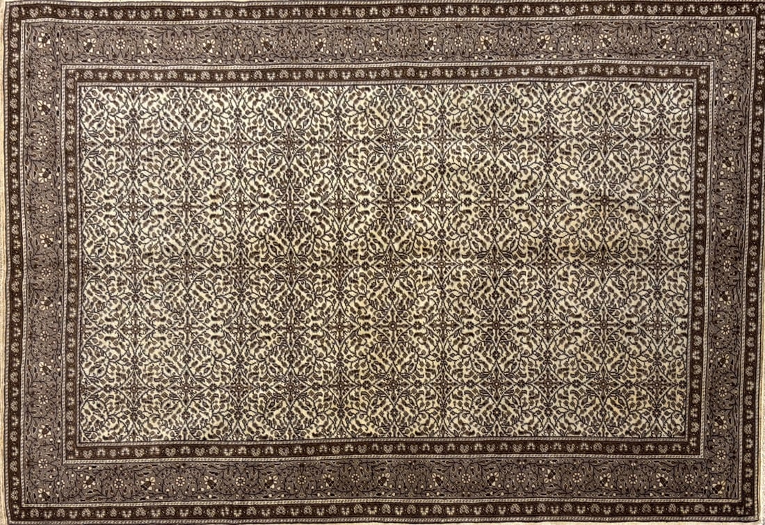 Cappadocia-F Area Rug, 5'-0" X 7'-3": Size: 5'-0" X 7'-3" Country of Origin: TUR Color: IVR Border: TAP Advertised Retail Price: $ 4500 Tag No. 10249 Shipping available.