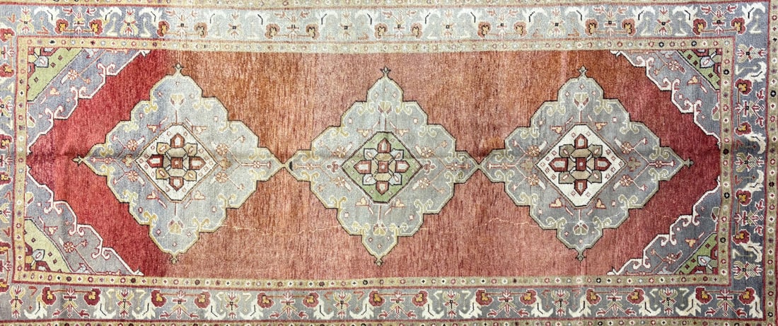 Konya - Gallery Area Rug, 5'-0" X 11'-9": Size: 5'-0" X 11'-9" Country of Origin: TUR Color: BRN Border: HNT Advertised Retail Price: $ 7340 Tag No. 11833 Shipping available.