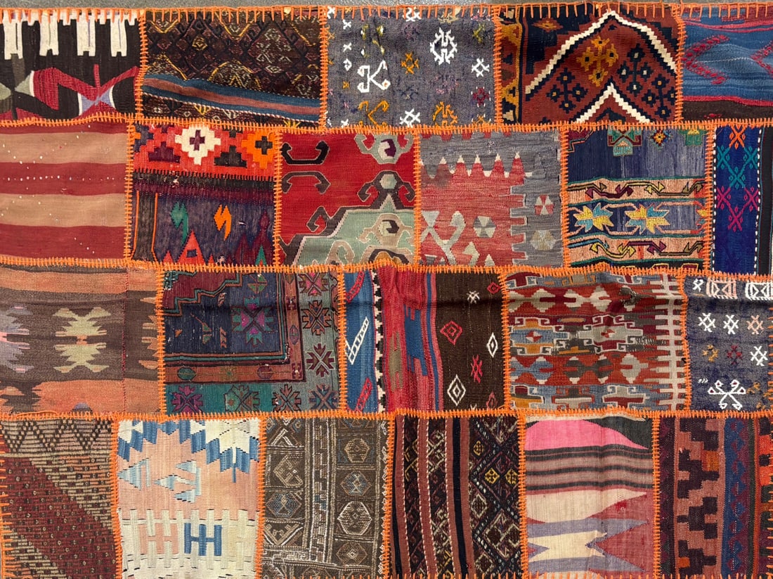 Patchwork-Pa Area Rug, 5'-0" X 7'-1": Size: 5'-0" X 7'-1" Country of Origin: TUR Color: MLT Border: Advertised Retail Price: $ 1250 Tag No. 11025 Shipping available.