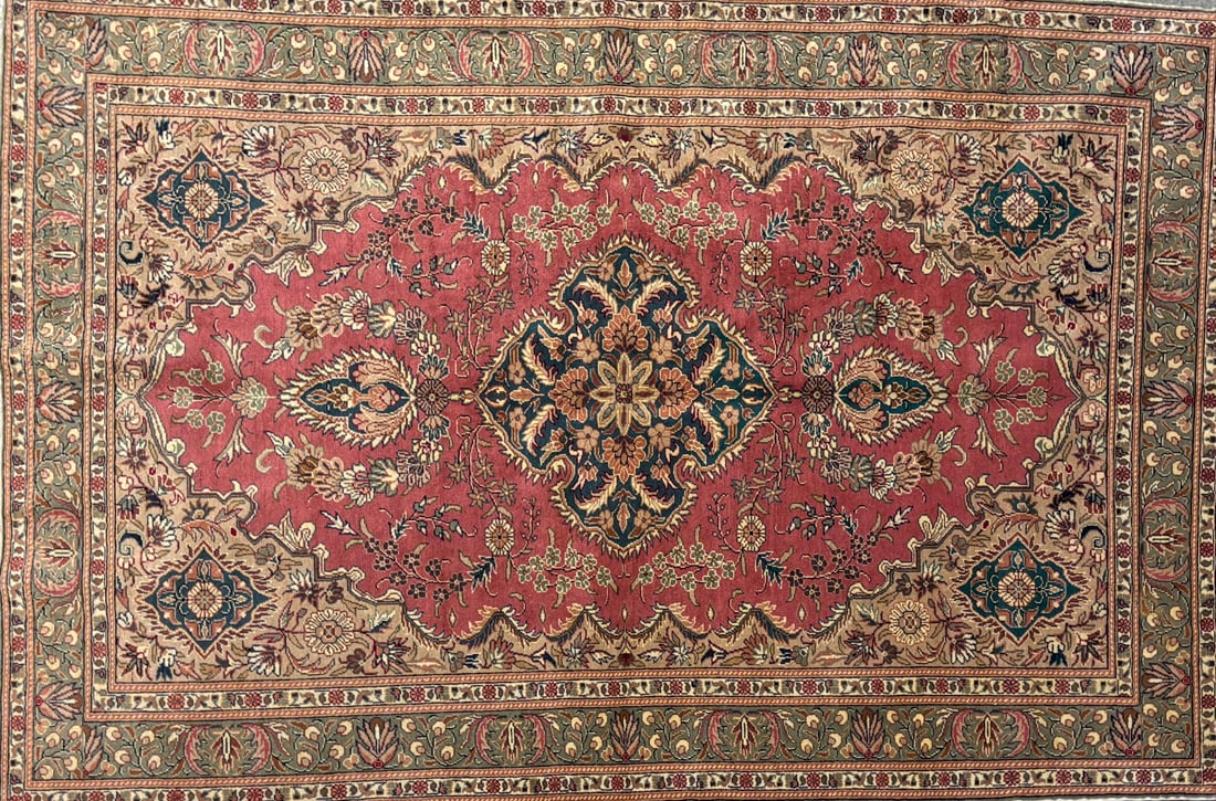 Cappadocia-M Area Rug, 4'-9" X 7'-1": Size: 4'-9" X 7'-1" Country of Origin: TUR Color: RED Border: IVR Advertised Retail Price: $ 4500 Tag No. 10269 Shipping available.