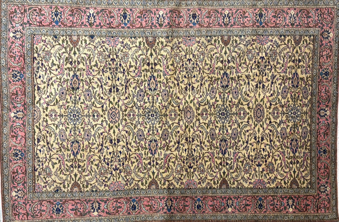 Cappadocia-F Area Rug, 4'-9" X 7'-1": Size: 4'-9" X 7'-1" Country of Origin: TUR Color: IVR Border: MLT Advertised Retail Price: $ 4500 Tag No. 10251 Shipping available.