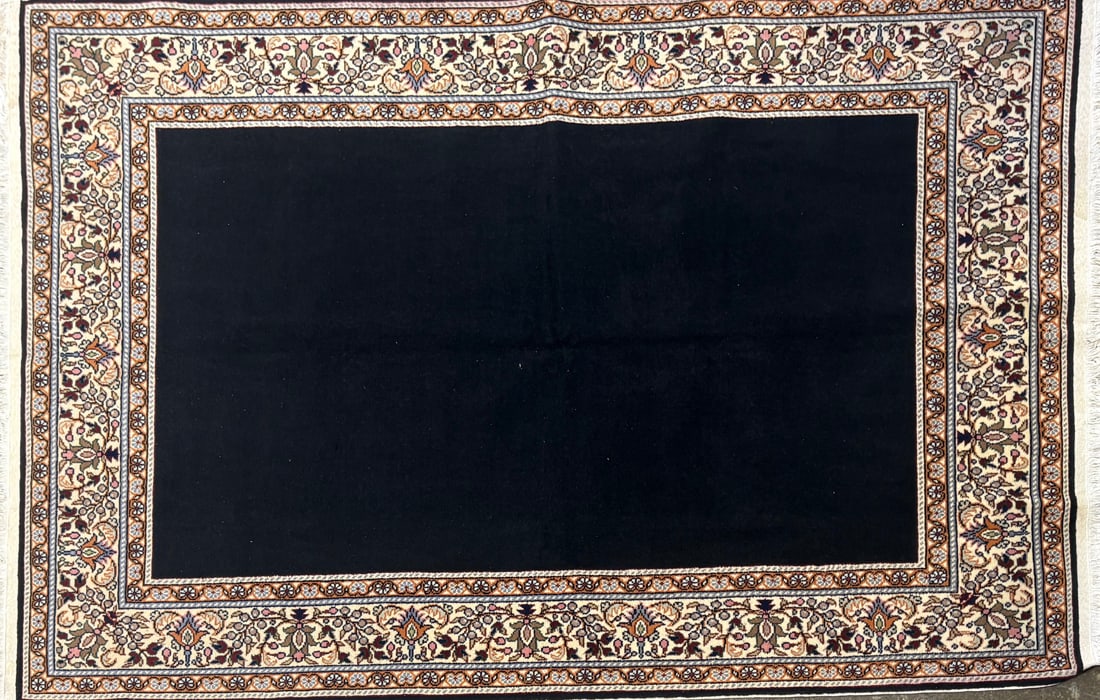 Cappadocia-F Area Rug, 4'-8" X 7'-2": Size: 4'-8" X 7'-2" Country of Origin: TUR Color: BLC Border: MLT Advertised Retail Price: $ 4500 Tag No. 10288 Shipping available.