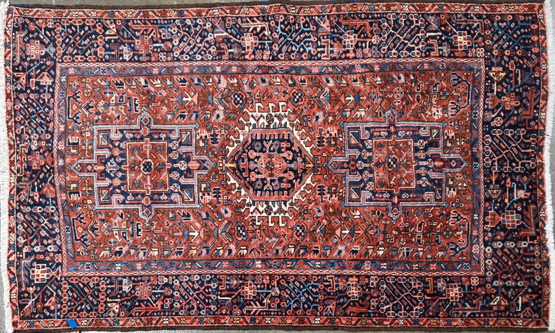 Karajeh - Geometric Area Rug, 4'-8" X 6'-1" (1 of 4)
