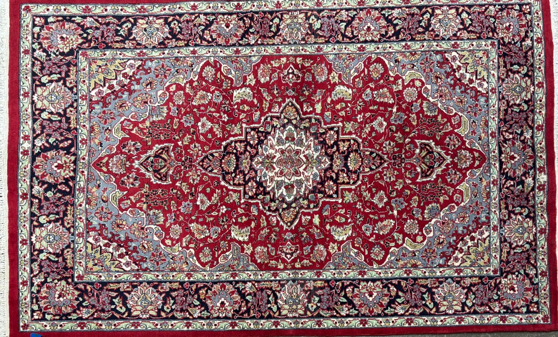 Ladik - Medallioni Area Rug, 4'-7" X 7'-5": Size: 4'-7" X 7'-5" Country of Origin: TUR Color: ORG Border: DB Advertised Retail Price: $ 1950 Tag No. 10512 Shipping available.
