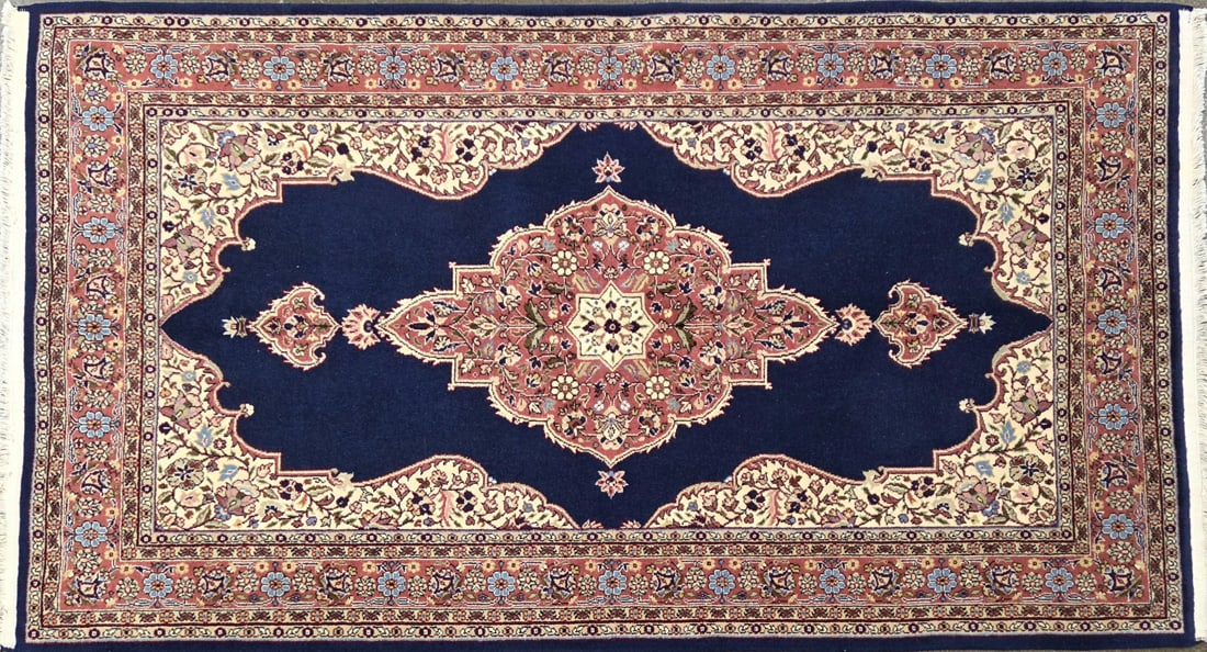 Ladik - Medallioni Area Rug, 4'-4" X 6'-7": Size: 4'-4" X 6'-7" Country of Origin: TUR Color: DB Border: SIE Advertised Retail Price: $ 1900 Tag No. 10510 Shipping available.