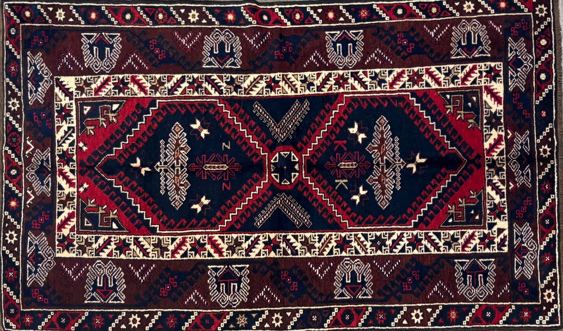 Yahyali - Geometric Area Rug, 4'-2" X 7'-0" (1 of 4)