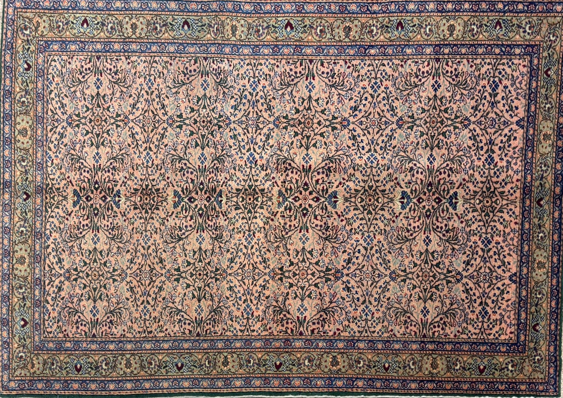 Cappadocia-F Area Rug, 4'-10" X 7'-10": Size: 4'-10" X 7'-10" Country of Origin: TUR Color: SKM Border: MLT Advertised Retail Price: $ 4500 Tag No. 10253 Shipping available.