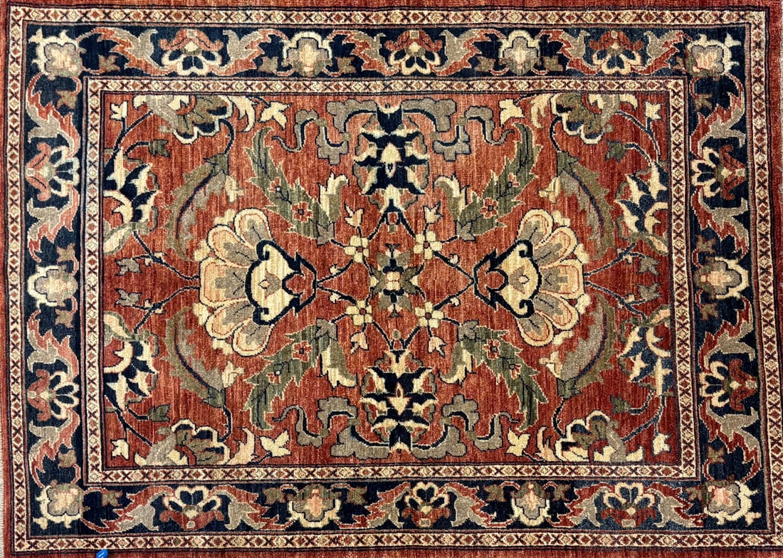 Ushak- Area Rug, 4'-1" X 5'-7" (1 of 4)