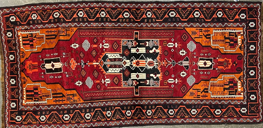 Karakecili - Geometric Area Rug, 3'-9" X 7'-9" (1 of 4)