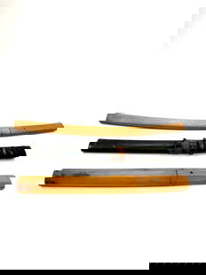 3 pieces of 19 century Tano: This Wakizashi possesses significant historical, artistic, and craft research value. Its condition, forging quality, the integrity of its mountings, and its origin during a pivotal historical juncture