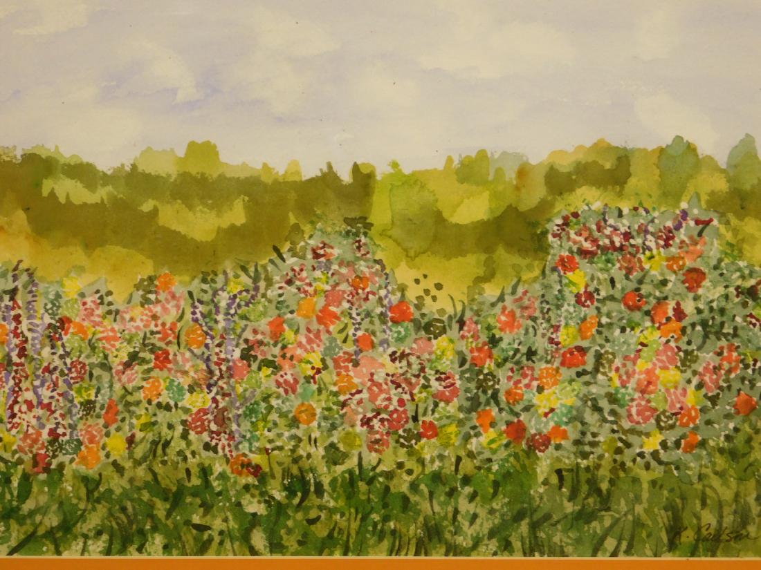 K. Carlson: Flower Field, watercolor (1 of 6)