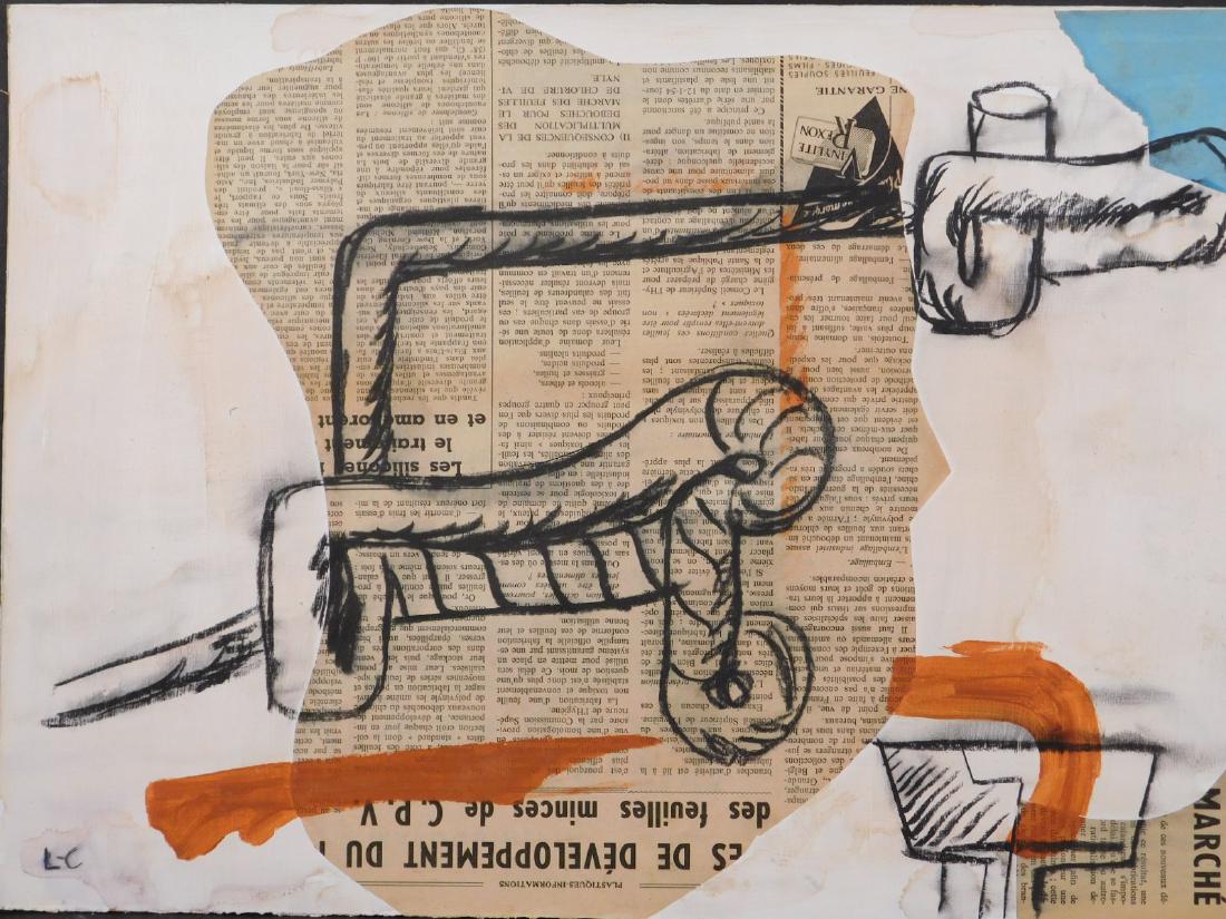 Le Corbusier: Pipes on Newspaper Clippings (1 of 11)