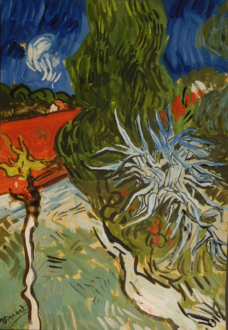 Vincent van Gogh (1853-1890): Cypresses in the (1 of 9)