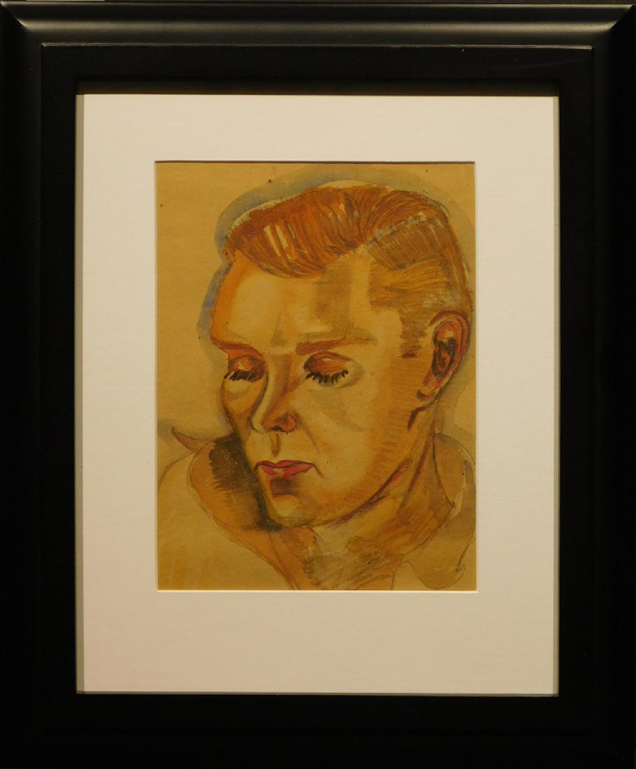 Portrait of a Man, Watercolor, c.1920 (1 of 3)