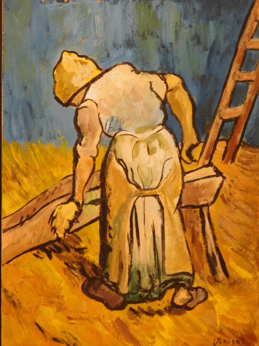 Vincent Van Gogh: Peasant Woman Cutting Straw (After (1 of 8)