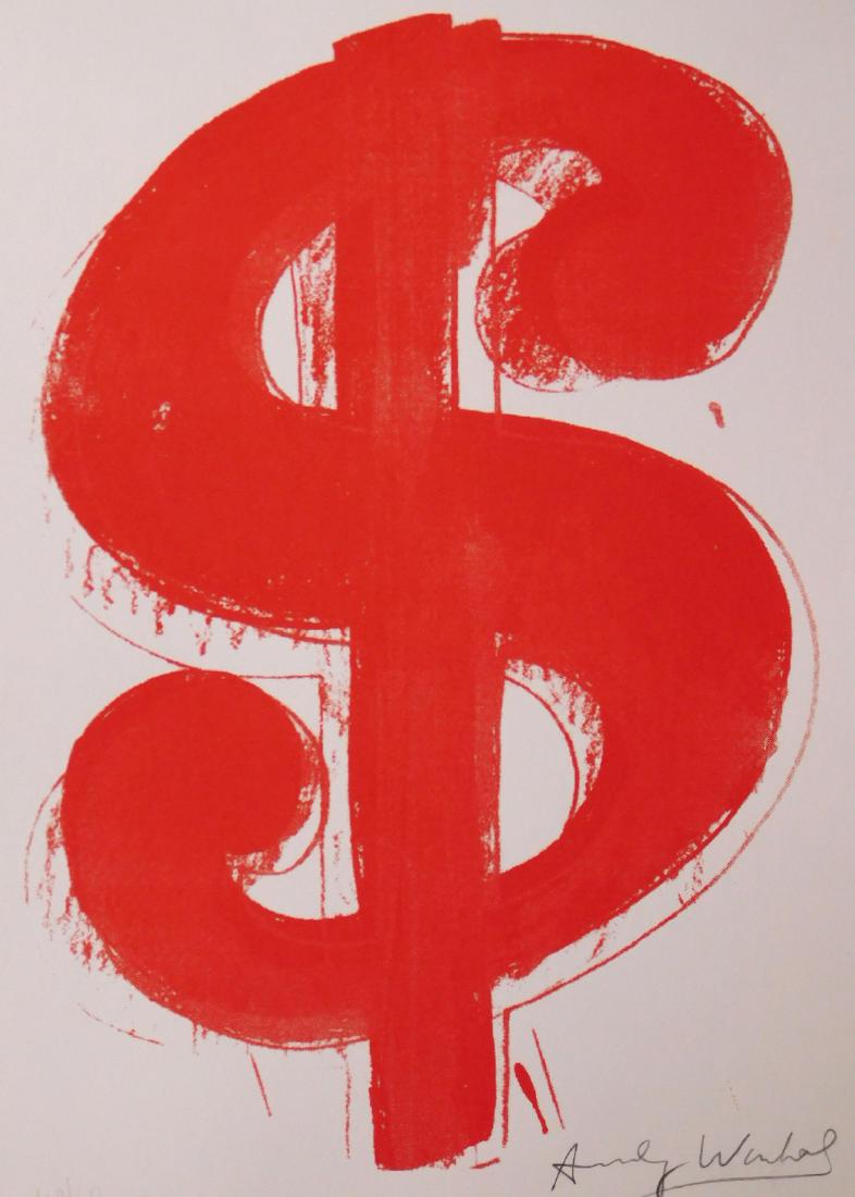Andy Warhol Red Dollar Sign Jan 17 2019 500 Gallery In Ma